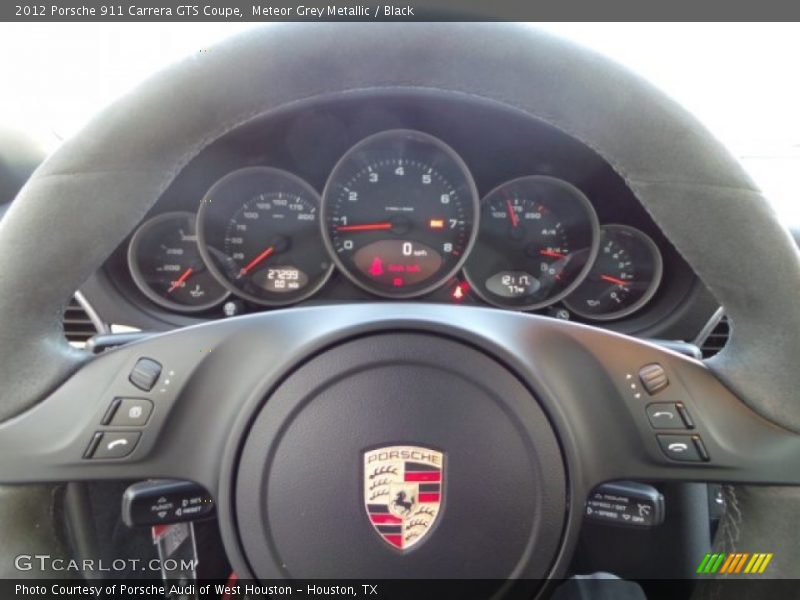 Meteor Grey Metallic / Black 2012 Porsche 911 Carrera GTS Coupe