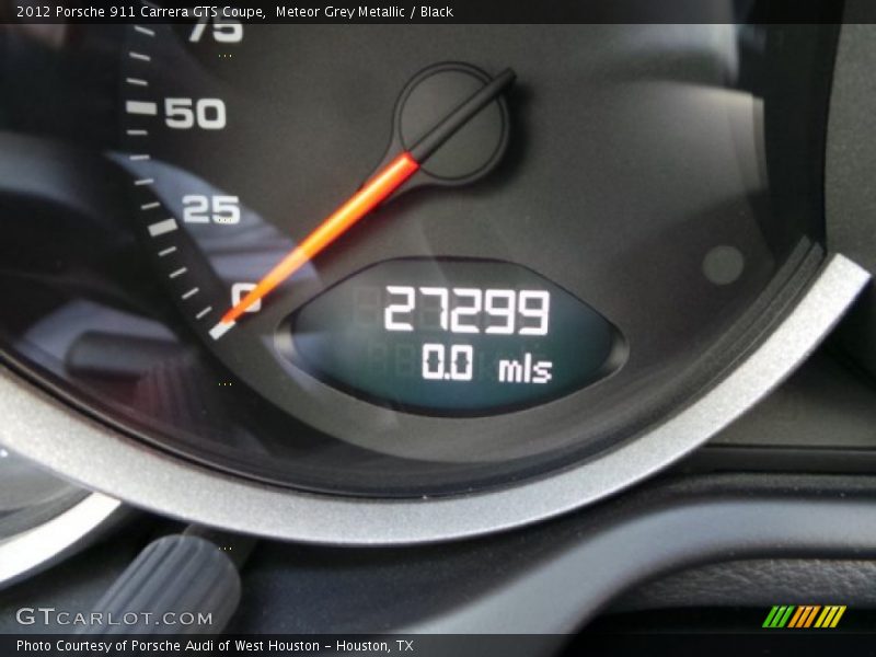 Meteor Grey Metallic / Black 2012 Porsche 911 Carrera GTS Coupe