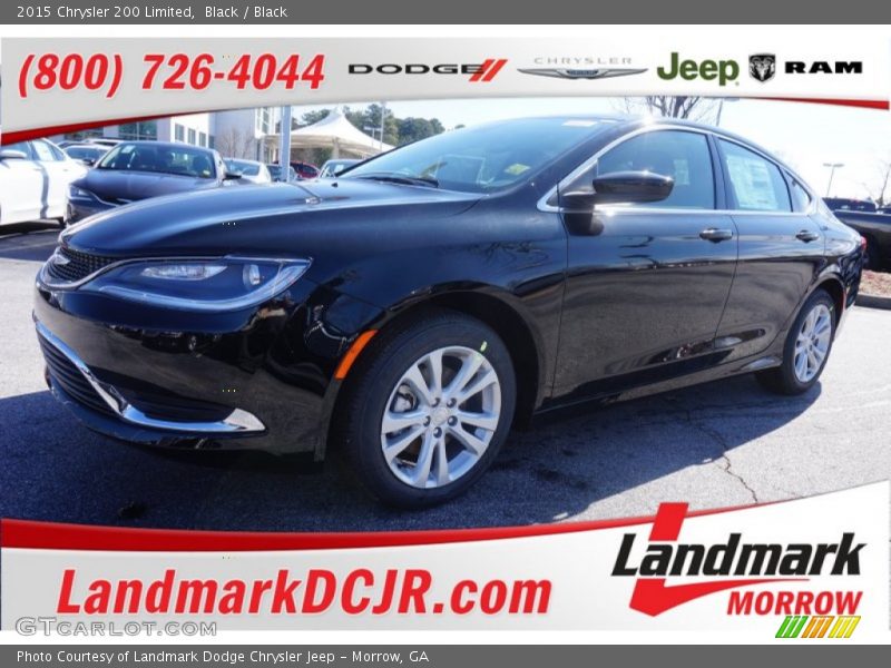 Black / Black 2015 Chrysler 200 Limited