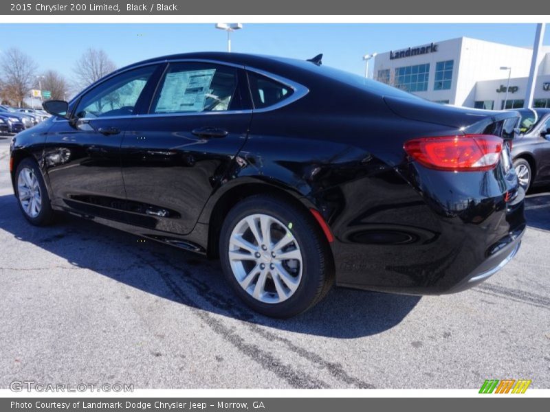 Black / Black 2015 Chrysler 200 Limited