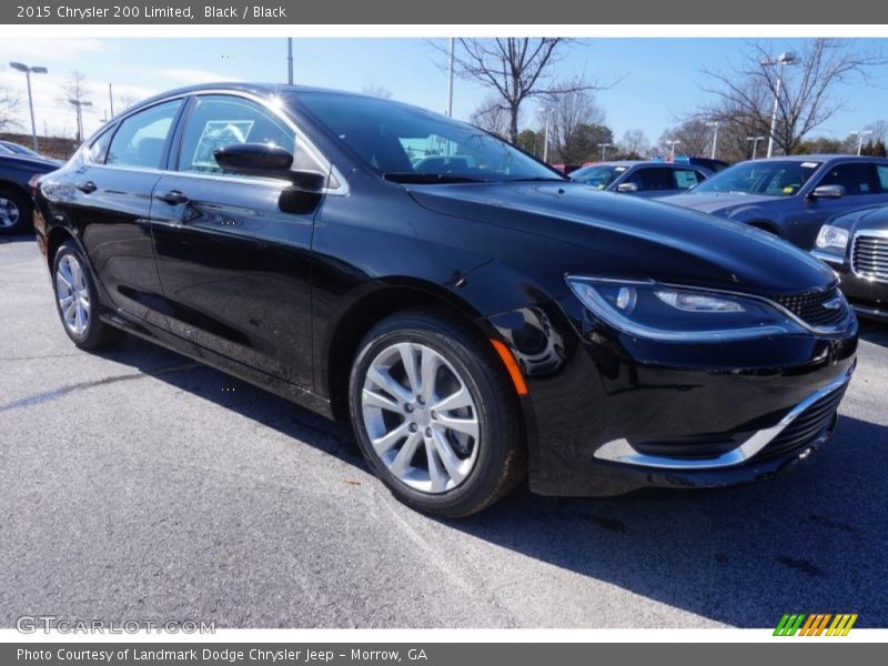 Black / Black 2015 Chrysler 200 Limited