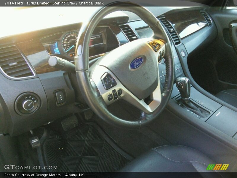 Sterling Gray / Charcoal Black 2014 Ford Taurus Limited