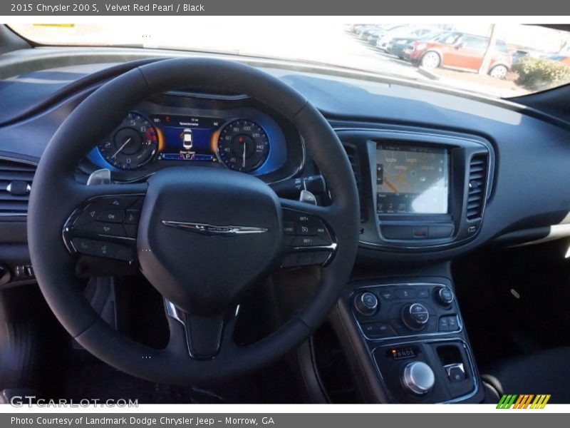 Velvet Red Pearl / Black 2015 Chrysler 200 S