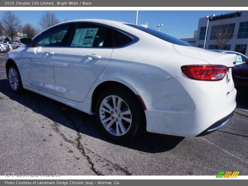 Bright White / Black 2015 Chrysler 200 Limited