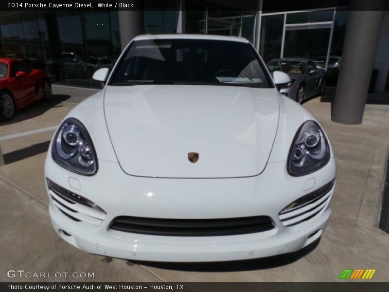 White / Black 2014 Porsche Cayenne Diesel