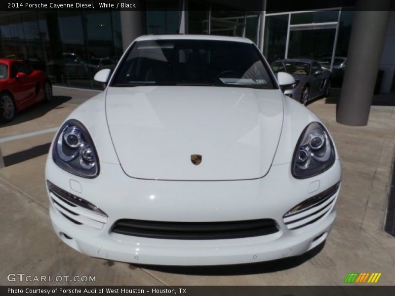 White / Black 2014 Porsche Cayenne Diesel