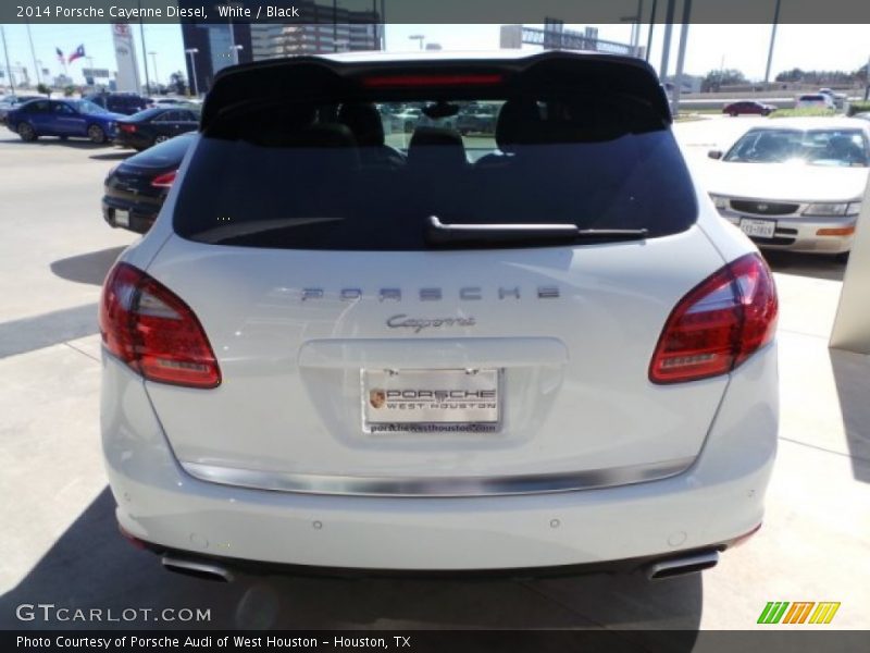 White / Black 2014 Porsche Cayenne Diesel