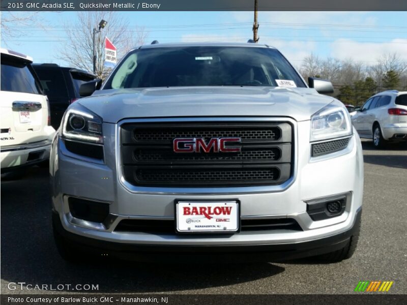 Quicksilver Metallic / Ebony 2015 GMC Acadia SLE