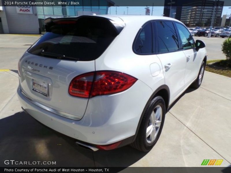 White / Black 2014 Porsche Cayenne Diesel