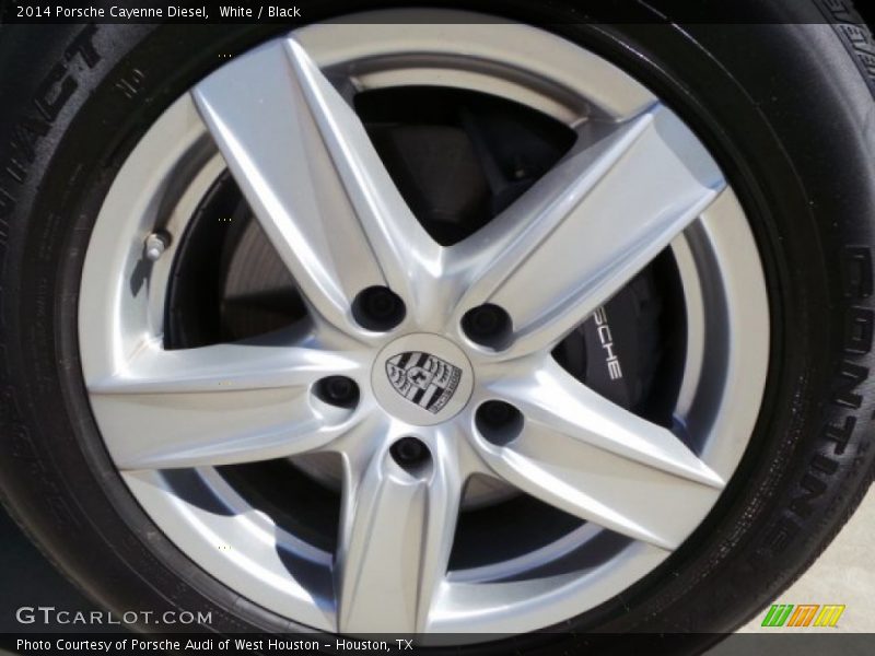 White / Black 2014 Porsche Cayenne Diesel