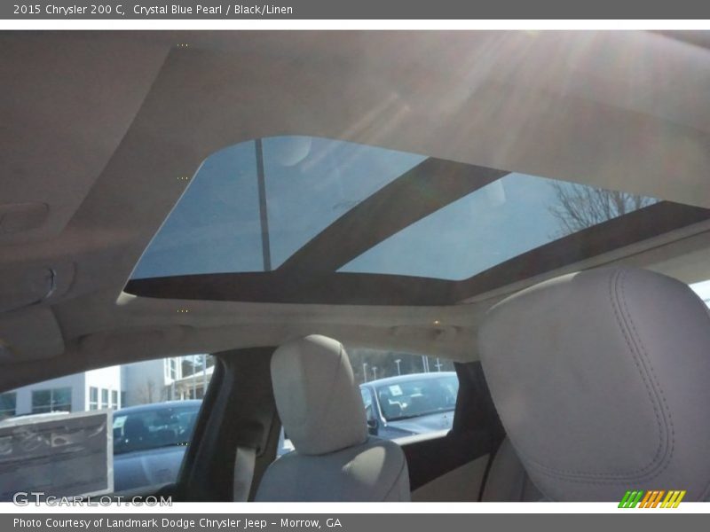 Crystal Blue Pearl / Black/Linen 2015 Chrysler 200 C