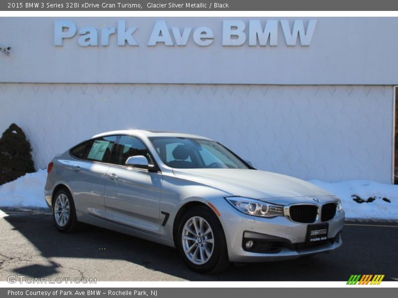 Glacier Silver Metallic / Black 2015 BMW 3 Series 328i xDrive Gran Turismo