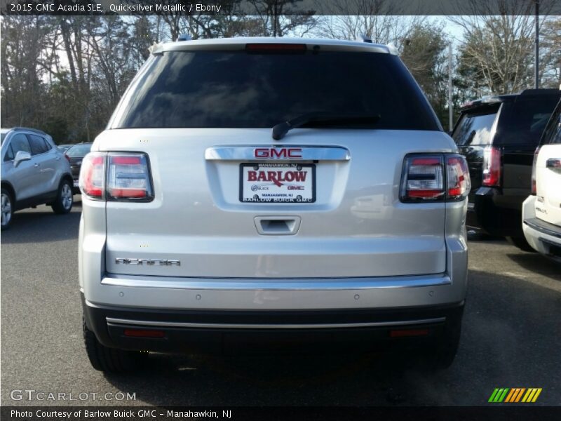 Quicksilver Metallic / Ebony 2015 GMC Acadia SLE