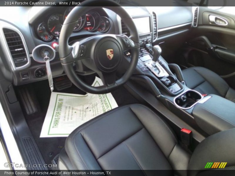 White / Black 2014 Porsche Cayenne Diesel