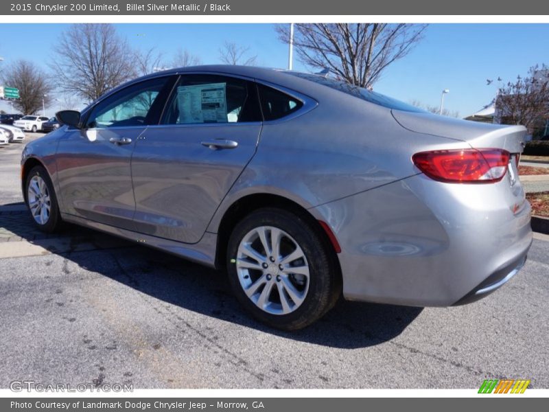 Billet Silver Metallic / Black 2015 Chrysler 200 Limited