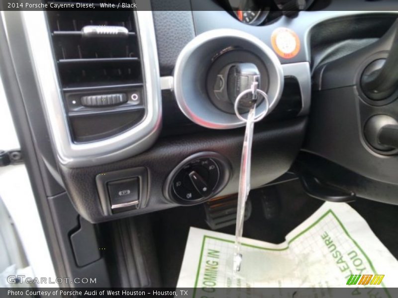 White / Black 2014 Porsche Cayenne Diesel