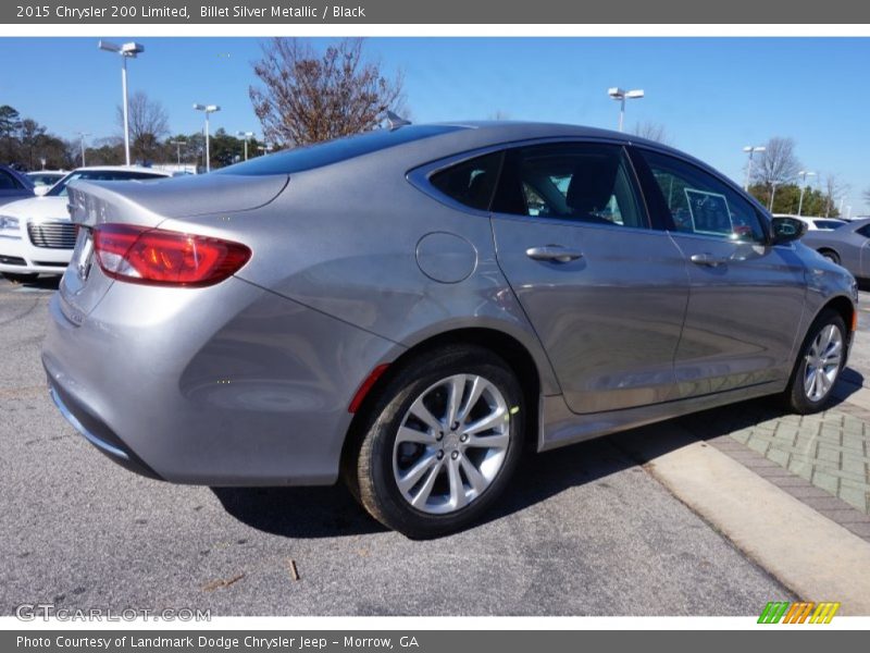Billet Silver Metallic / Black 2015 Chrysler 200 Limited