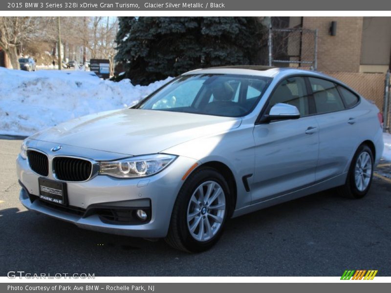 Glacier Silver Metallic / Black 2015 BMW 3 Series 328i xDrive Gran Turismo