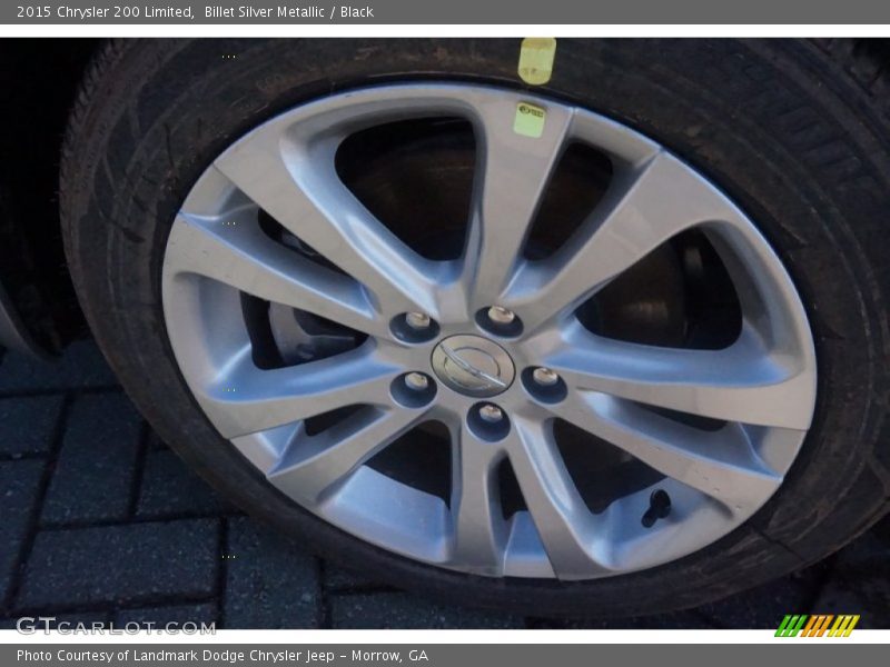 Billet Silver Metallic / Black 2015 Chrysler 200 Limited