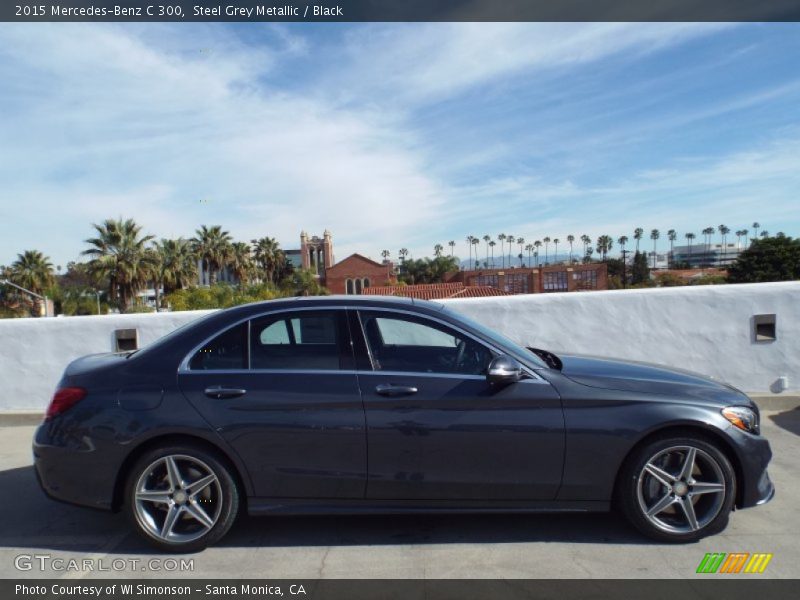 Steel Grey Metallic / Black 2015 Mercedes-Benz C 300