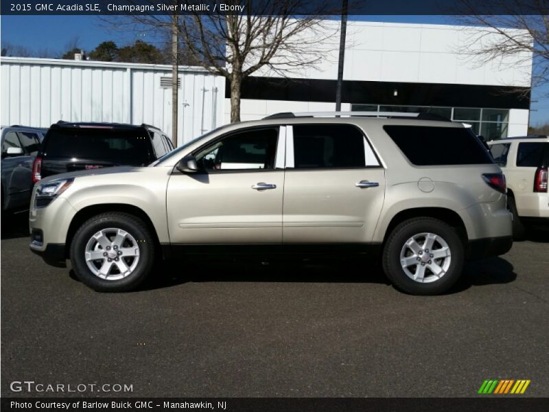 Champagne Silver Metallic / Ebony 2015 GMC Acadia SLE