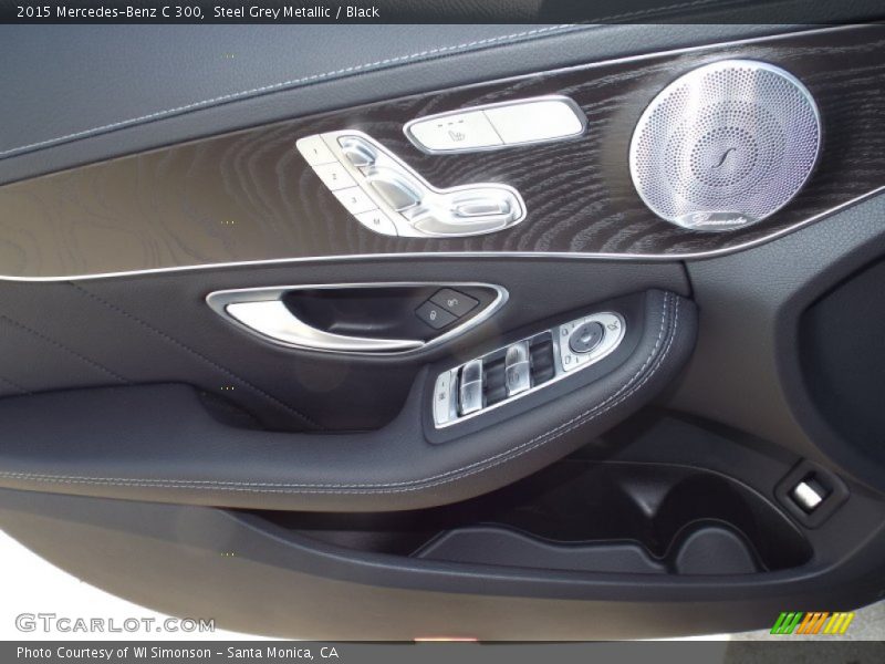Steel Grey Metallic / Black 2015 Mercedes-Benz C 300