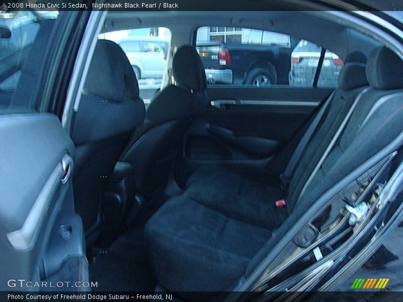 Nighthawk Black Pearl / Black 2008 Honda Civic Si Sedan
