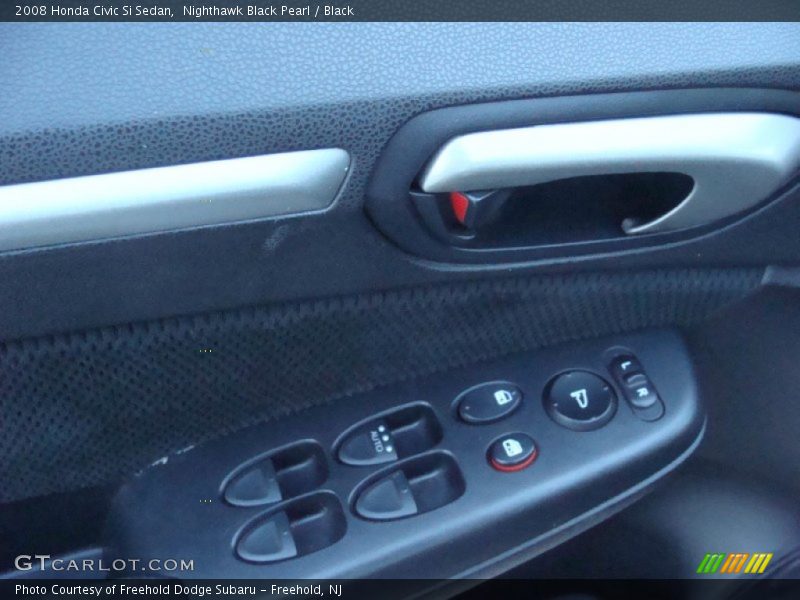 Nighthawk Black Pearl / Black 2008 Honda Civic Si Sedan