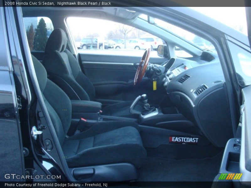 Nighthawk Black Pearl / Black 2008 Honda Civic Si Sedan