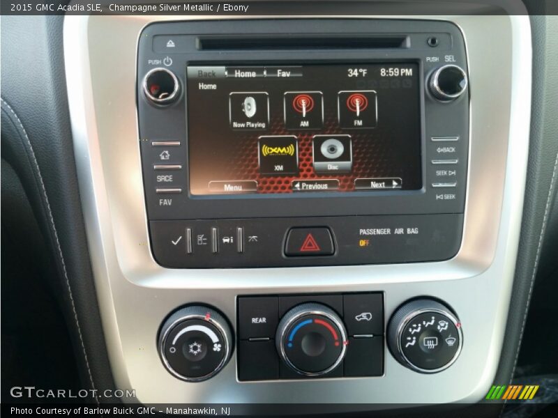 Champagne Silver Metallic / Ebony 2015 GMC Acadia SLE
