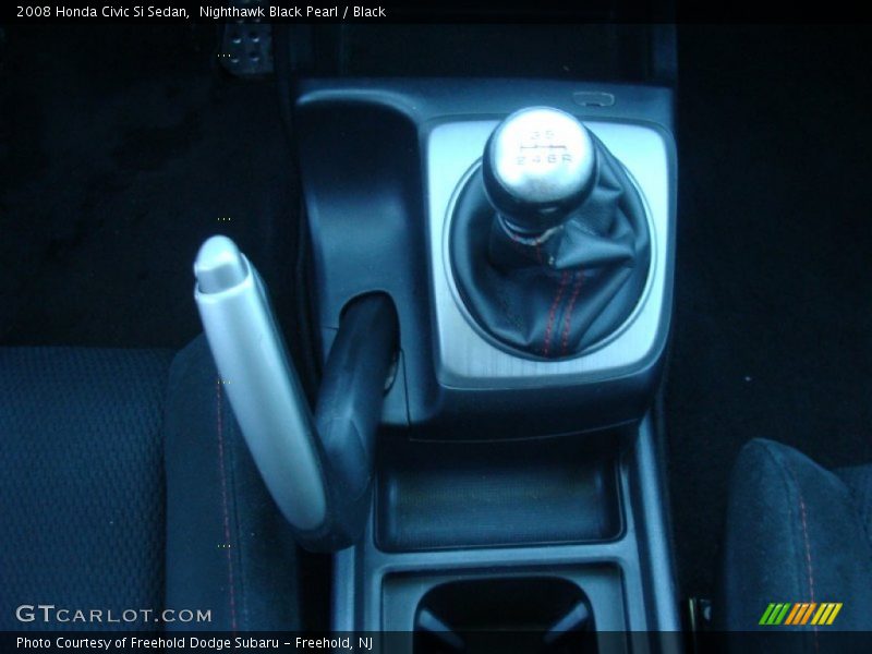 Nighthawk Black Pearl / Black 2008 Honda Civic Si Sedan