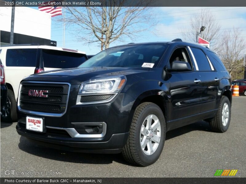 Carbon Black Metallic / Ebony 2015 GMC Acadia SLE