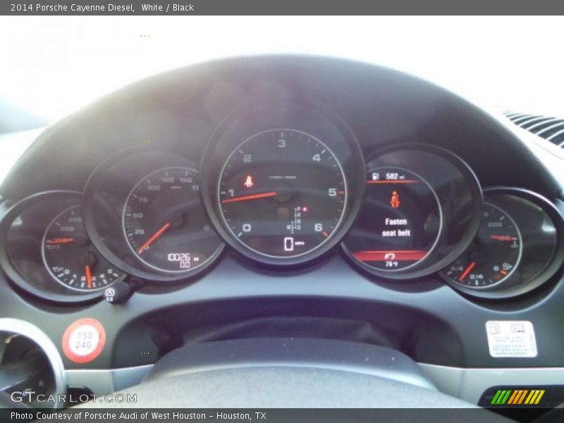 White / Black 2014 Porsche Cayenne Diesel