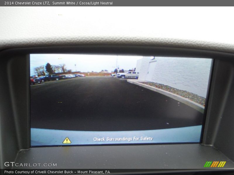 Summit White / Cocoa/Light Neutral 2014 Chevrolet Cruze LTZ
