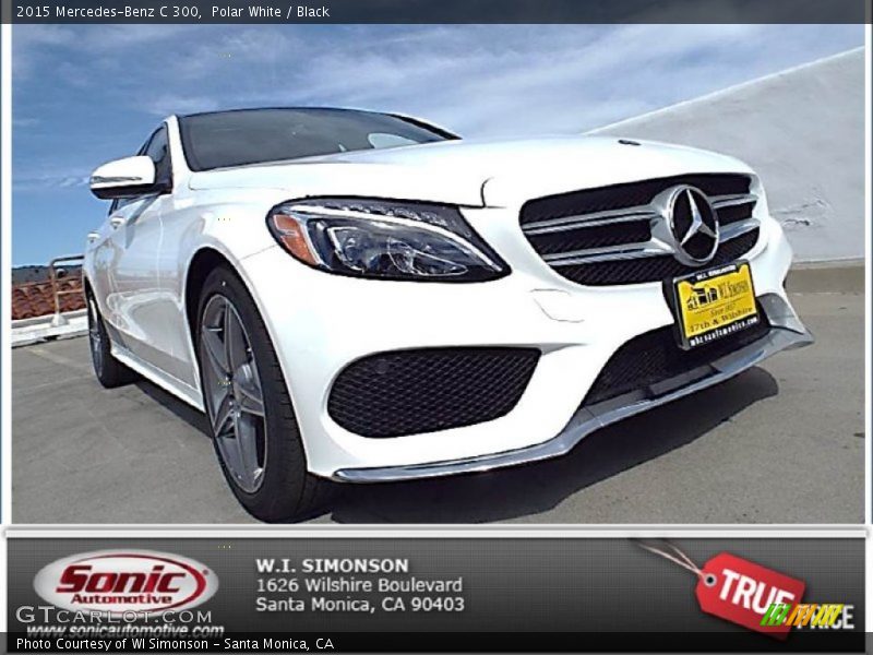 Polar White / Black 2015 Mercedes-Benz C 300