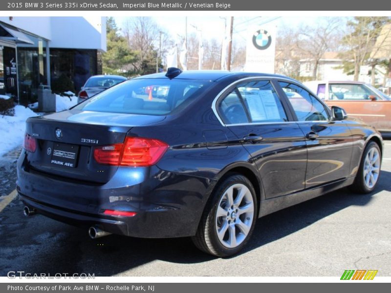 Imperial Blue Metallic / Venetian Beige 2015 BMW 3 Series 335i xDrive Sedan