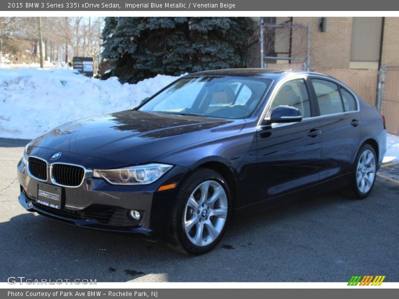 Imperial Blue Metallic / Venetian Beige 2015 BMW 3 Series 335i xDrive Sedan
