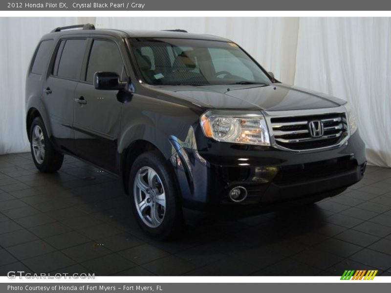 Crystal Black Pearl / Gray 2012 Honda Pilot EX