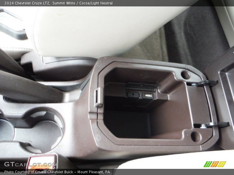 Summit White / Cocoa/Light Neutral 2014 Chevrolet Cruze LTZ
