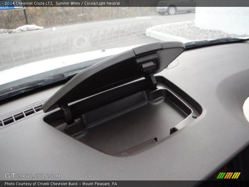 Summit White / Cocoa/Light Neutral 2014 Chevrolet Cruze LTZ