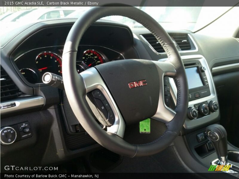 Carbon Black Metallic / Ebony 2015 GMC Acadia SLE
