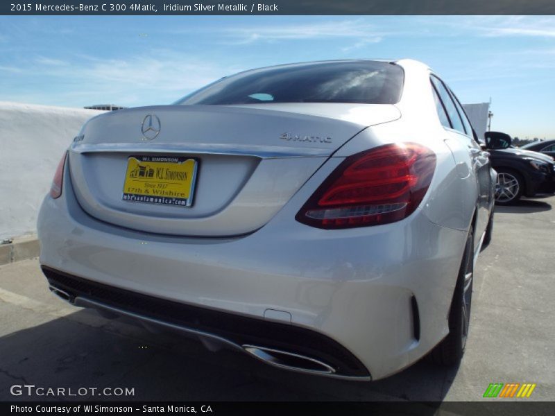 Iridium Silver Metallic / Black 2015 Mercedes-Benz C 300 4Matic