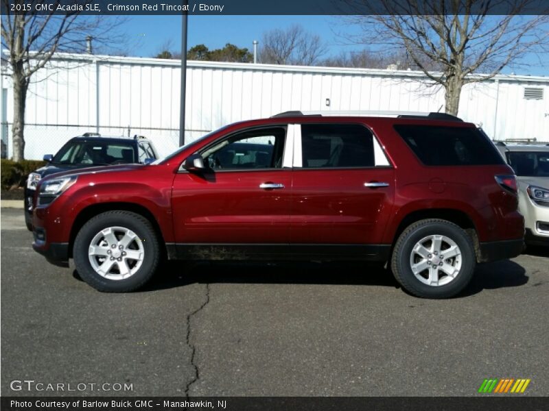Crimson Red Tincoat / Ebony 2015 GMC Acadia SLE