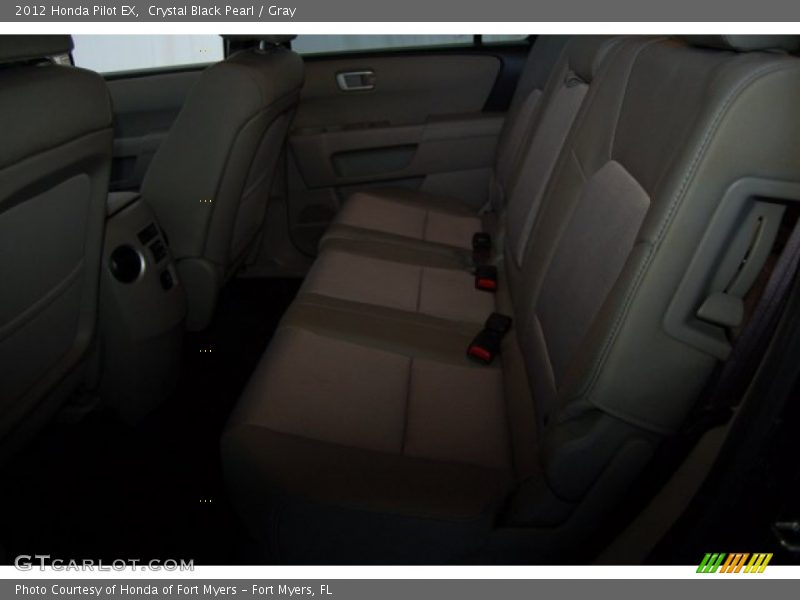 Crystal Black Pearl / Gray 2012 Honda Pilot EX