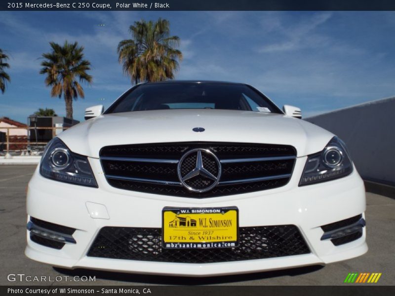 Polar White / Black 2015 Mercedes-Benz C 250 Coupe