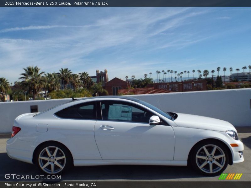 Polar White / Black 2015 Mercedes-Benz C 250 Coupe