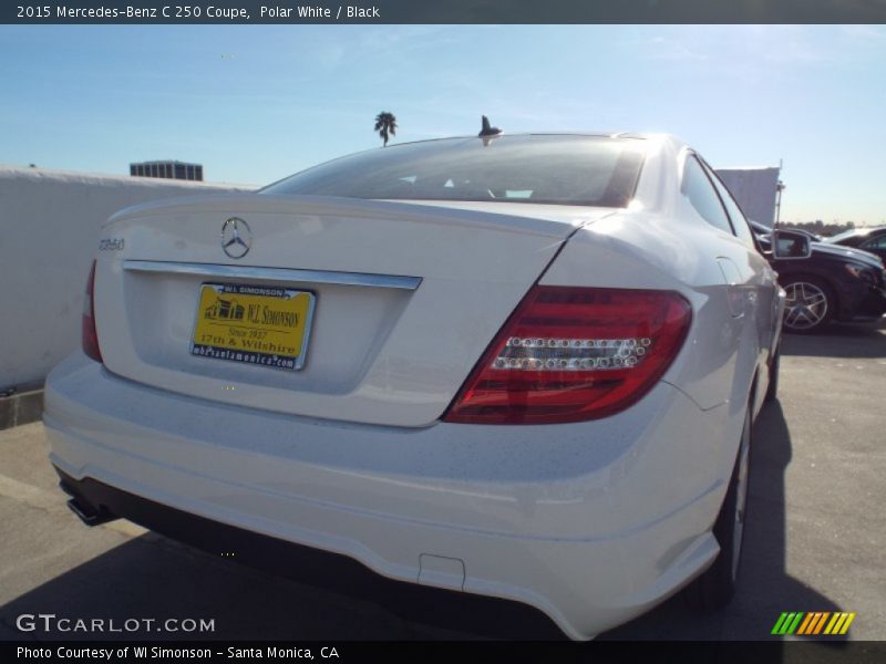 Polar White / Black 2015 Mercedes-Benz C 250 Coupe