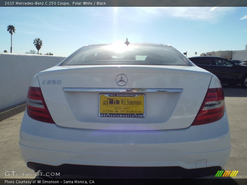 Polar White / Black 2015 Mercedes-Benz C 250 Coupe