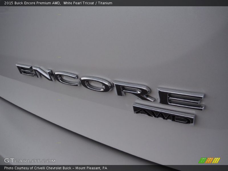 White Pearl Tricoat / Titanium 2015 Buick Encore Premium AWD