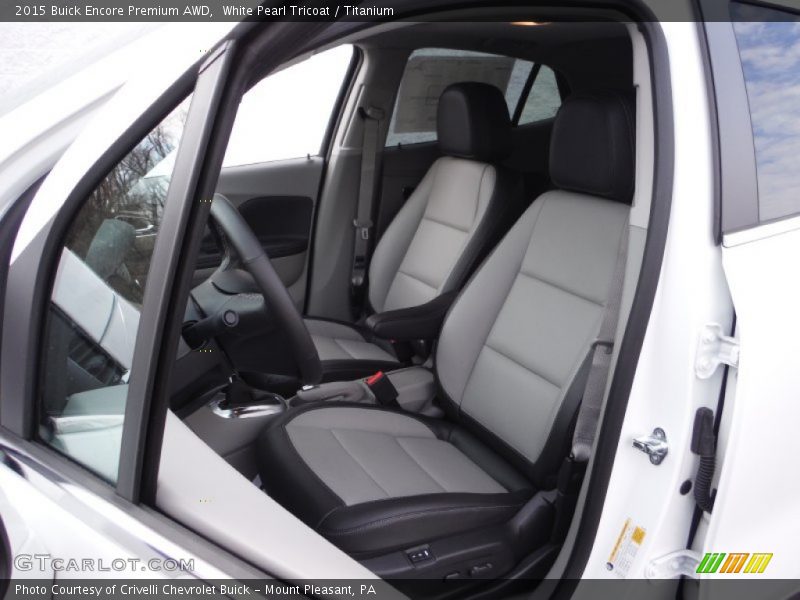 White Pearl Tricoat / Titanium 2015 Buick Encore Premium AWD